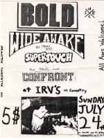 Confront Wide Awake Bold IRV'S